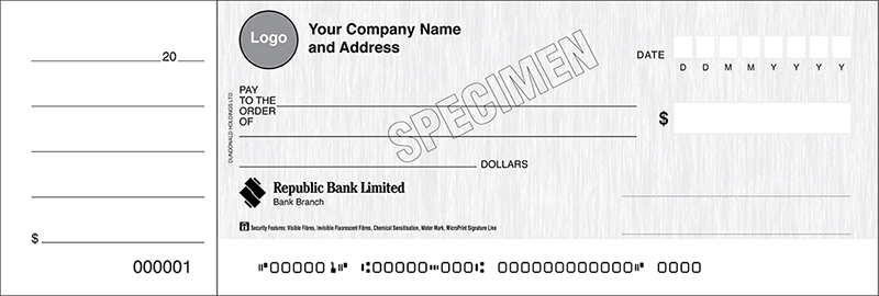 Special Cheque Layout