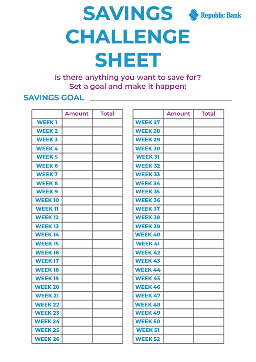 Savings Sheet