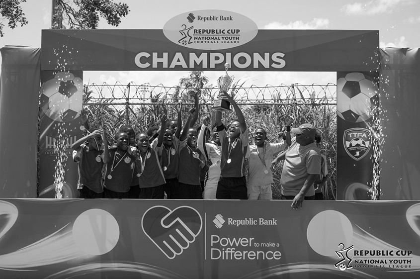 Footballers celebrate championship titles in the 2023 Republic Cup National Youth Football